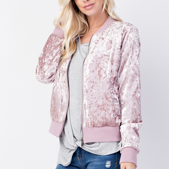 Ashley By 26 International Mauve Velvet Jacket - Picture 5 of 7